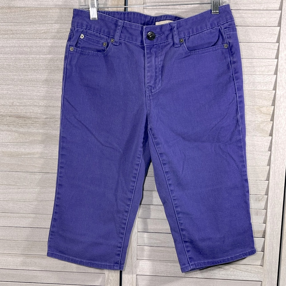 DKNY JEANS Cropped Purple Jeans-8